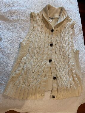 100% cotton knit vest